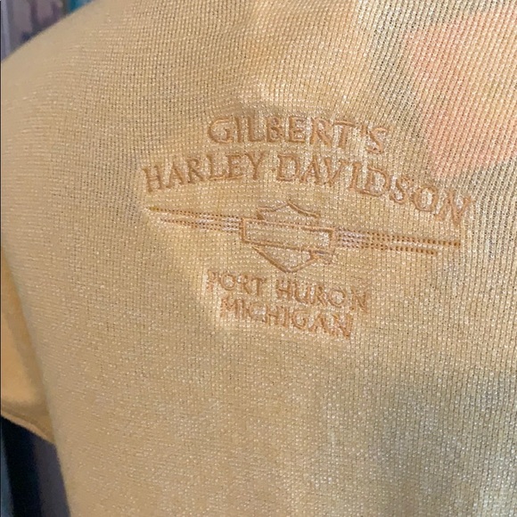 Harley Davidson S/S Open Flower Shirt/Top - Picture 6 of 9